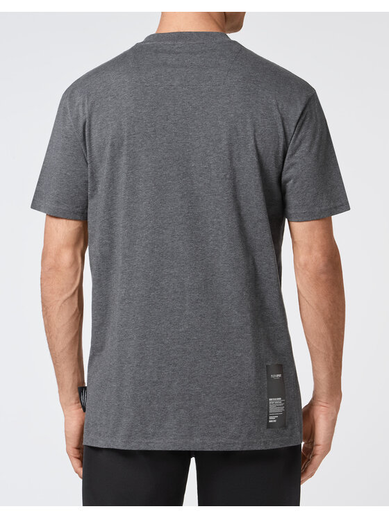 Plein Sport Plein Sport T-Shirt 1093 Szary Regular Fit