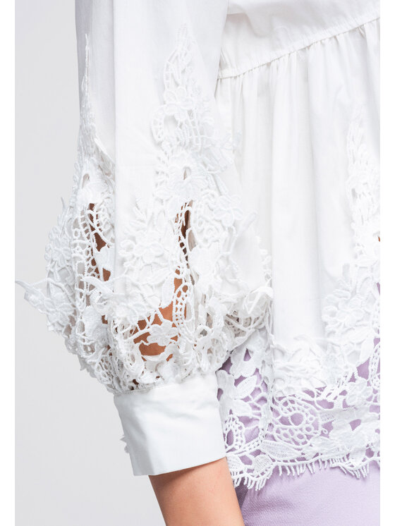 Ombre Ombre Košile OW-SH-E0046 Bílá Loose Fit