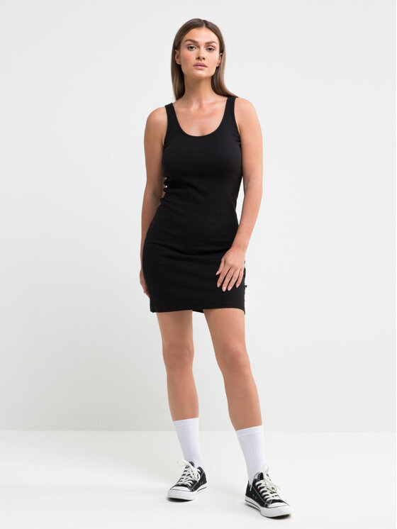 BIG STAR BIG STAR Sukienka dzianinowa majasa_906 Czarny Slim Fit