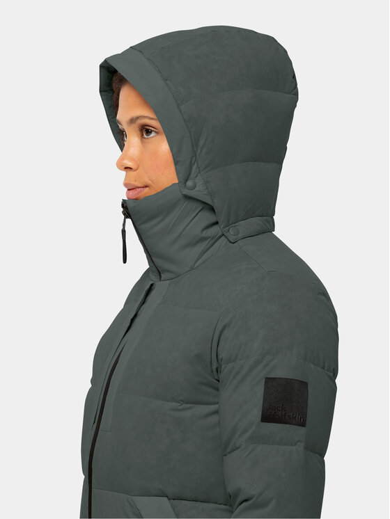 Jack Wolfskin Jack Wolfskin Kurtka zimowa Wandermood Down Jkt 1207321 Zielony Regular Fit