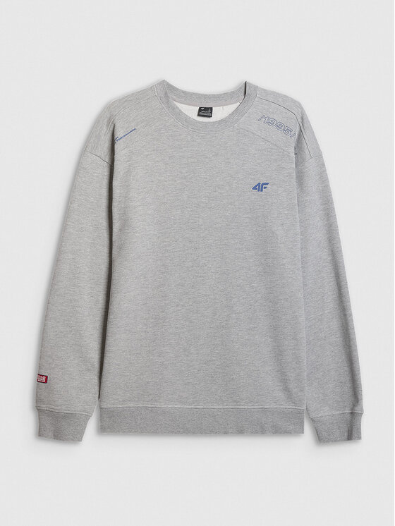 4F 4F Bluza VICTORY FIT Szary jasny Regular Fit