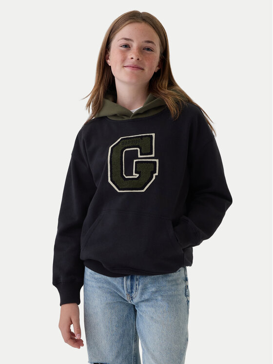 Gap Gap Mikina 517824-02 Čierna Regular Fit