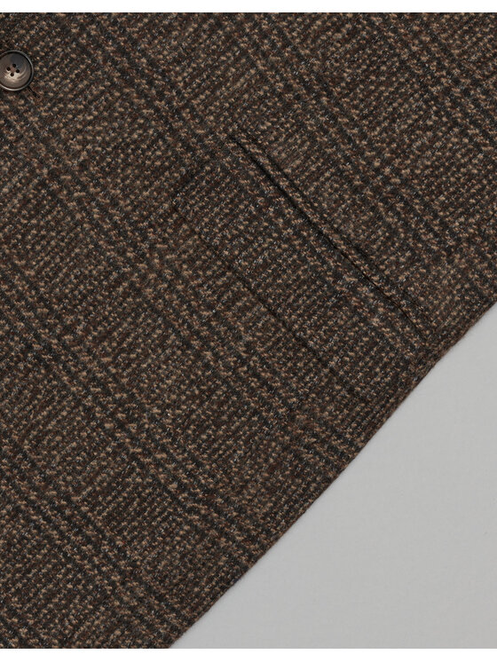 Borgio Borgio Płaszcz zimowy sorianello_br Brązowy Slim Fit