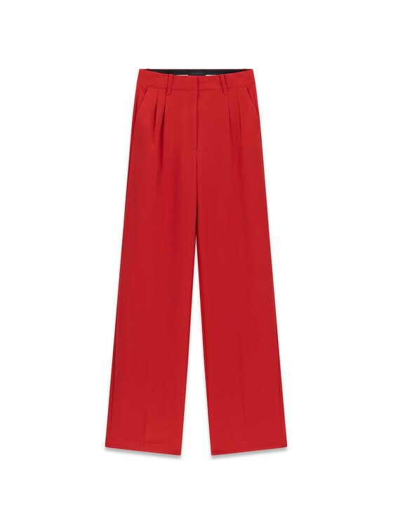 Guess Guess Spodnie materiałowe 182626 Czerwony Slim Fit