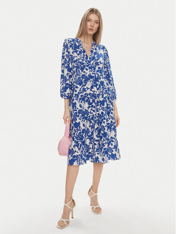 ONLY ONLY Sukienka koszulowa Milana 15308233 Granatowy Loose Fit