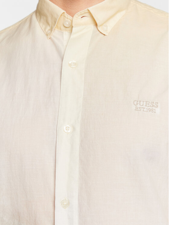 Guess Guess Košulja M3GH65 WFDS1 Bež Regular Fit