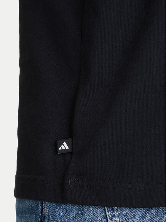 adidas adidas Тишърт Snack Popcorn Graphic KD3928 Черен Regular Fit