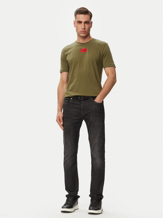HUGO HUGO T-shirt Diragolino212 50447978 Verde Regular Fit