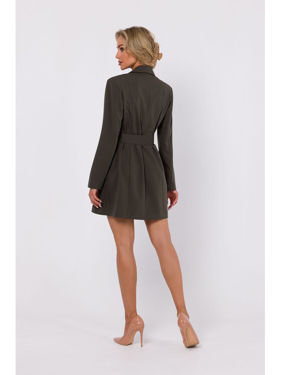 Made of Emotion Made of Emotion Každodenní šaty M749 Zelená Modern Fit