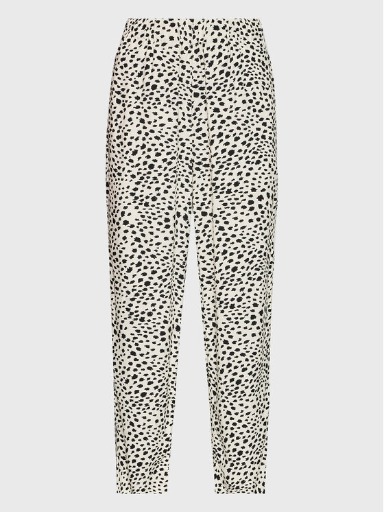 Brixton Hlače iz tkanine Cheetah 04839 Bež Relaxed Fit