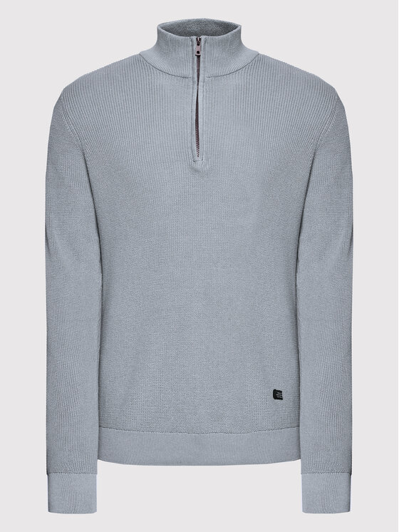 Blend Blend Пуловер 20714337 Сив Regular Fit