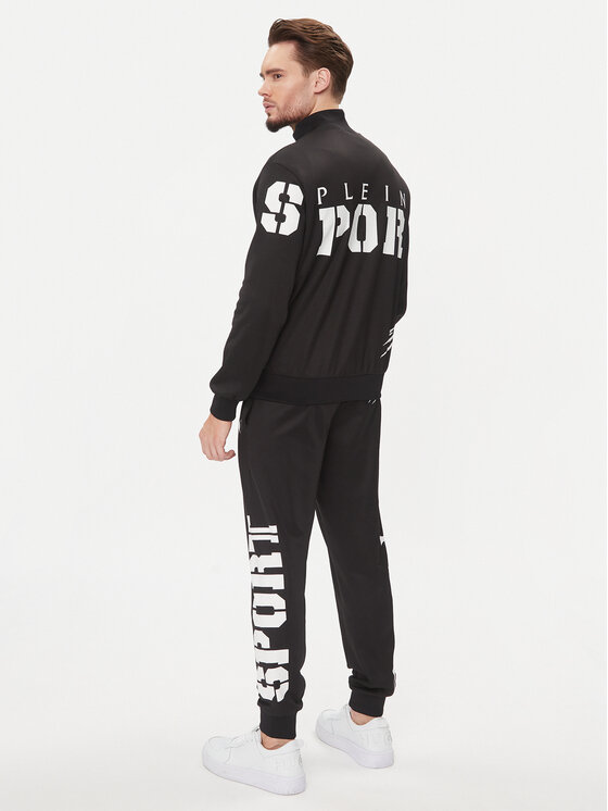 Plein Sport Plein Sport Trenerka Jogging Tracksuit: Top/Trousers AACC MJJ0606 SJO002N Crna Regular Fit