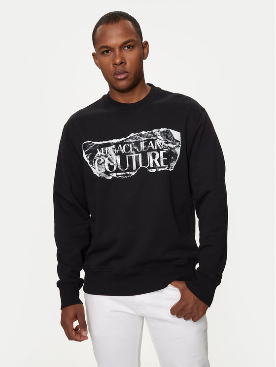 Versace Jeans Couture Felpa 76GAIE03 Nero Regular Fit Modivo