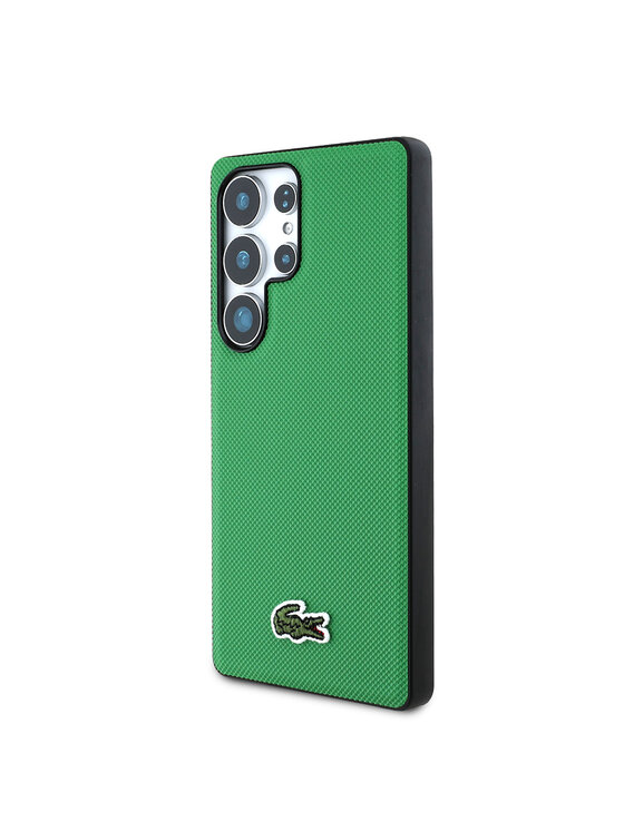 Lacoste Lacoste Etui na telefon Iconic Petit Pique Woven Logo CBDY Strap MagSafe Zielony