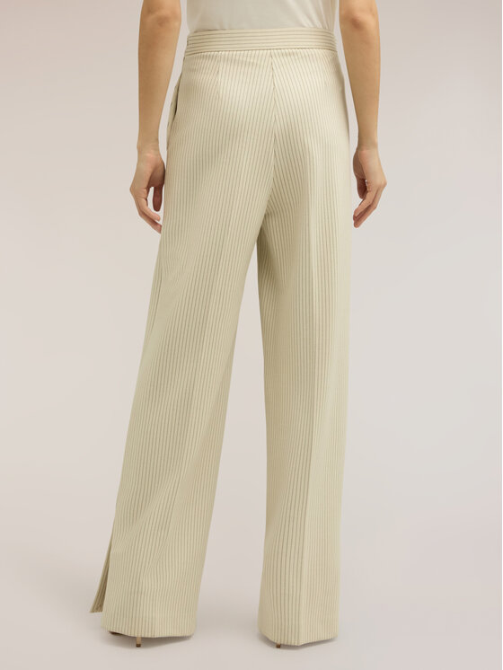 Motivi Motivi Pantaloni di tessuto P024Q004486N0S1 Bianco Over Fit