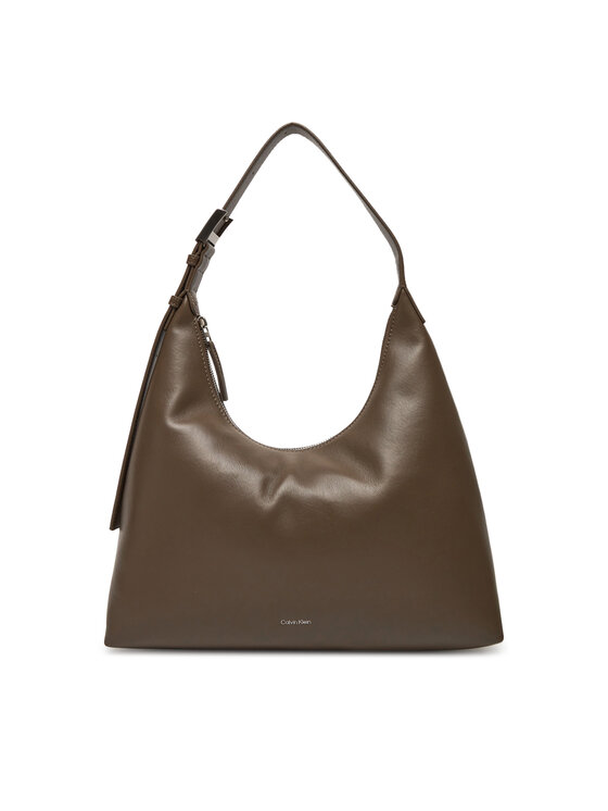 Calvin Klein Torebka Hardware Strap Hobo Shoulder Bag K60K613031 Brązowy