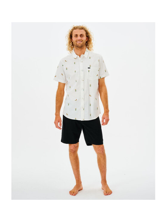 Rip Curl Rip Curl Koszula Hula Breach S/S Shirt Biały Standard Fit