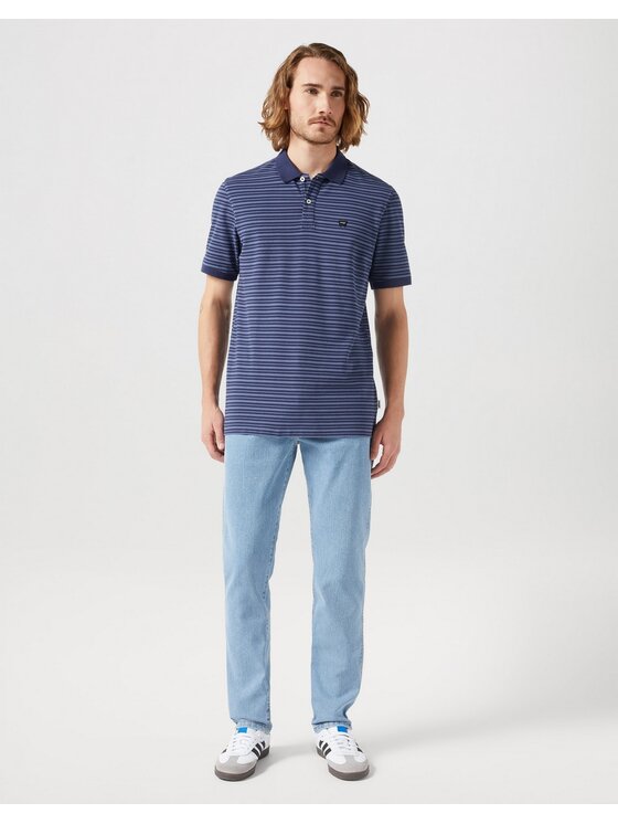 Wrangler Wrangler Jeansy Larston Good Vibes Niebieski Slim Fit