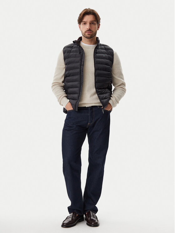 Tommy Hilfiger Tommy Hilfiger Liemenė Core Packable MW0MW39989 Juoda Regular Fit