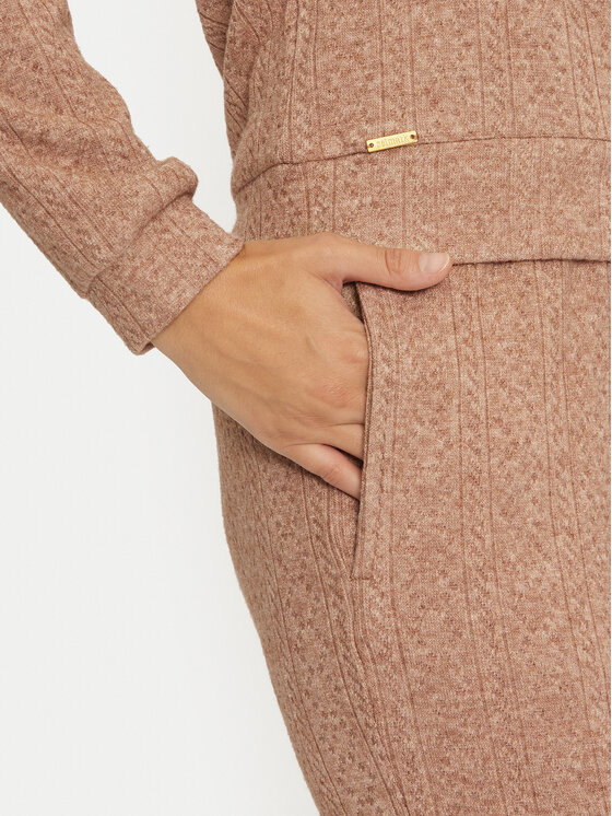 Selmark Selmark Πιτζάμα P8673 Μπεζ Regular Fit