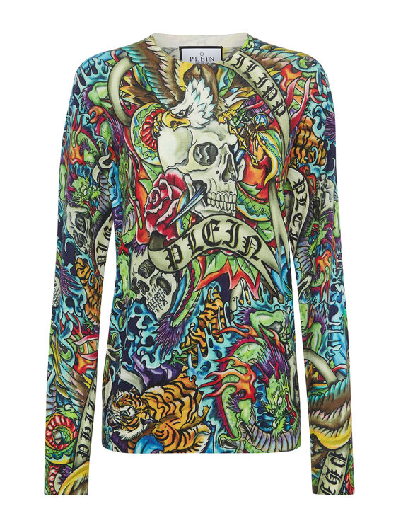 PHILIPP PLEIN PHILIPP PLEIN Longsleeve 19083 Multicolore Regular Fit
