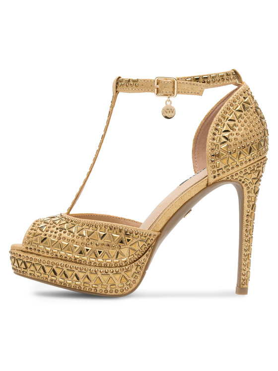 Nine West Nine West Sandały NISA SY015-1NW Złoty