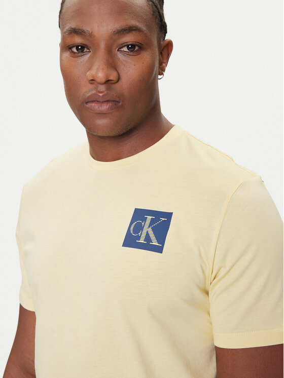 Calvin Klein Jeans Calvin Klein Jeans Póló Gradient Monogram LV04RC859G Sárga Regular Fit