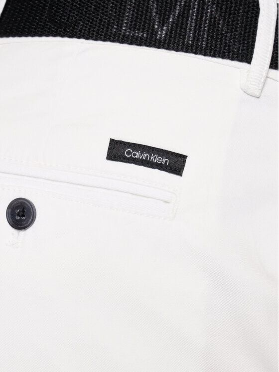 Calvin Klein Calvin Klein Chino kalhoty K10K106894 Bílá Slim Fit