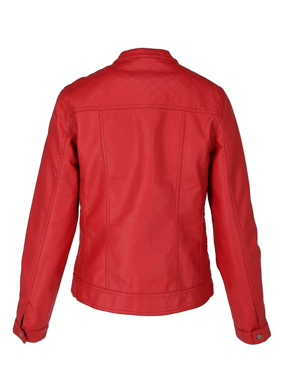Perso Perso Dámska bunda BLE910002F Červená Regular Fit