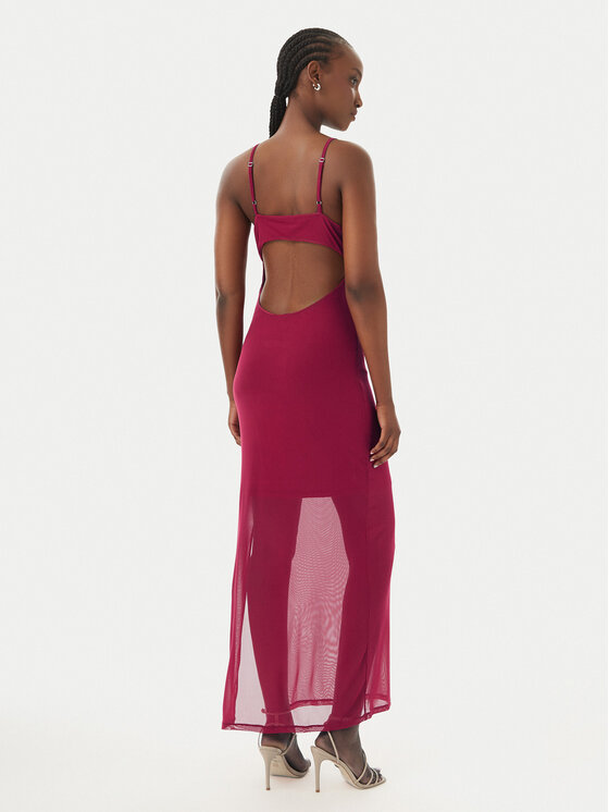 ONLY ONLY Vestito estivo Magda 15372730 Rosso scuro Bodycon Fit
