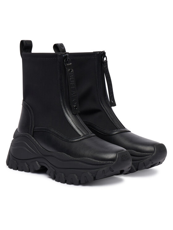 Buffalo Buffalo Čizme Lola Front Zip 1270140 Crna
