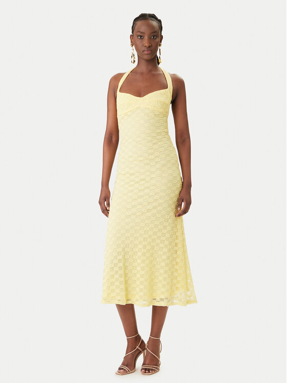 Bardot Bardot Коктейлна рокля Mariko 60397DB Жълт Regular Fit