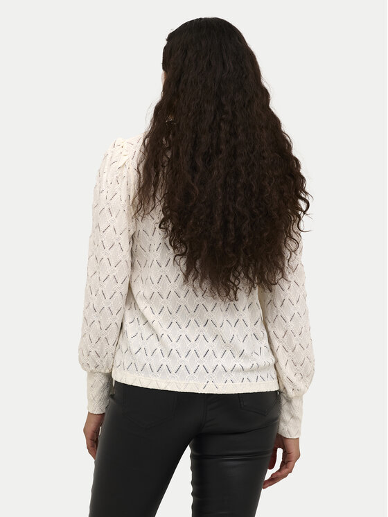 Kaffe Kaffe Μπλουζάκι Tine 10509099 Εκρού Regular Fit
