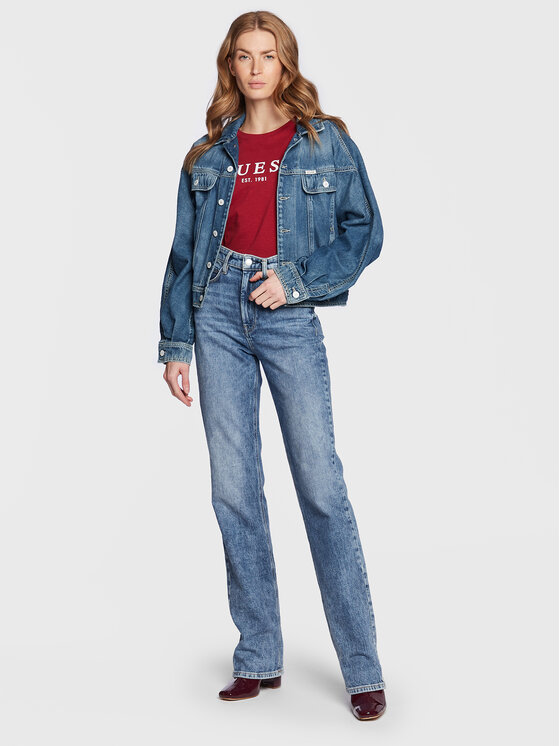 T-shirt 1981 W2BI68 K8G01 Rosso Regular Fit