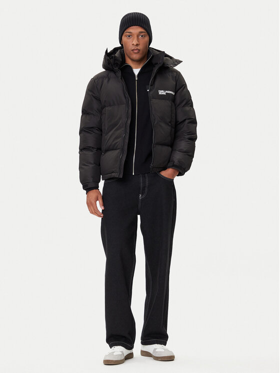 Karl Lagerfeld Jeans Karl Lagerfeld Jeans Winterjacke A3M15033 Schwarz Regular Fit