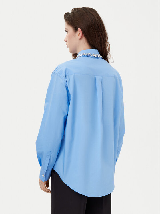 Motivi Motivi Košile 5356W000379N Modrá Relaxed Fit