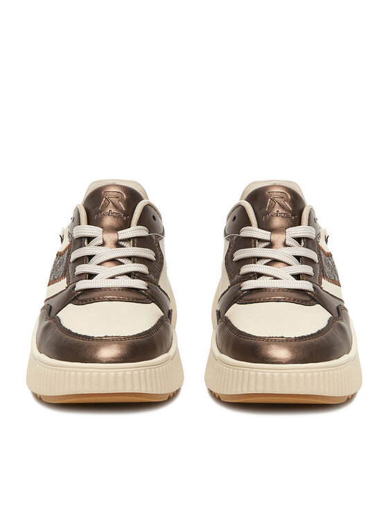 Rieker Rieker Sneakersy W1702-60 Beżowy