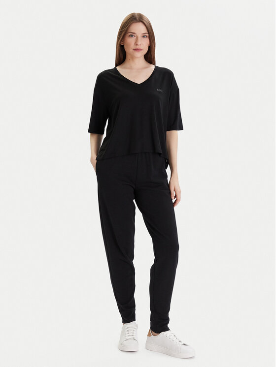 BOSS BOSS Póló CP Stripe 50535723 Fekete Relaxed Fit