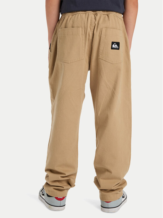 Quiksilver Quiksilver Kalhoty z materiálu Taxer Heavy Twill EQBNP03132 Béžová Cargo Fit