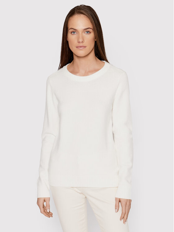Vila Vila Pulover Ril 14054177 Alb Regular Fit