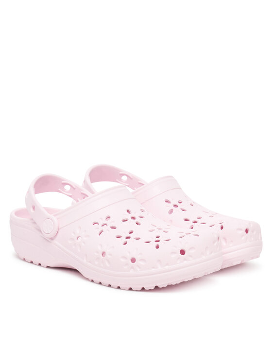 Crocs Crocs Klapki Classic Floral Cut Out Clog 210927 Różowy