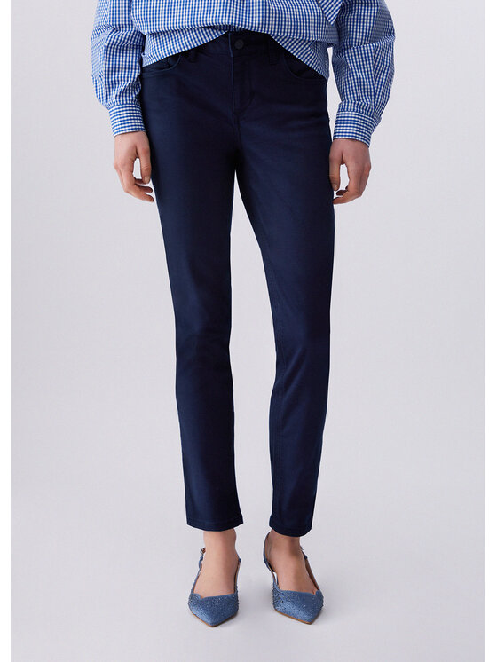 Liu Jo Liu Jo Spodnie materiałowe WA6404T367A93924 Fioletowy Slim Fit