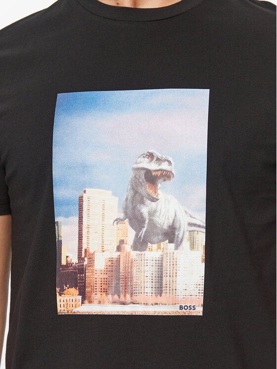 BOSS Boss T-särk Tefragile 50503535 Must Regular Fit