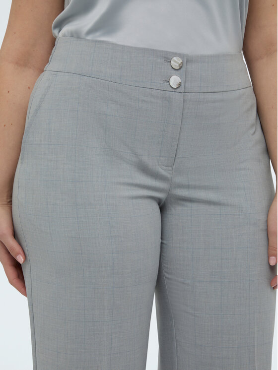 Fiorella Rubino Fiorella Rubino Spodnie materiałowe P008T005174N0R4 Szary Regular Fit