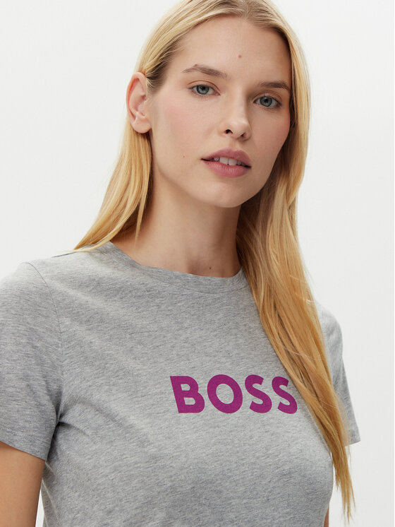 BOSS BOSS T-Shirt C_Elogo_5 50501139 Szary Regular Fit