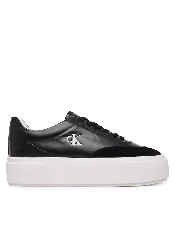 Calvin Klein Calvin Klein Сникърси Flatform Lace Up Tcap Lth-Su HW0HW03438 Черен