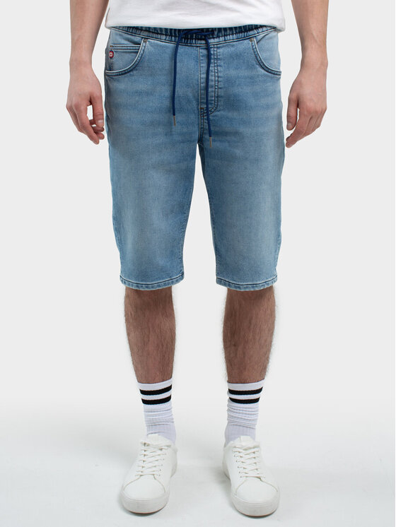 BIG STAR BIG STAR Szorty jeansowe PARKER_215_110 Niebieski Bermuda Fit