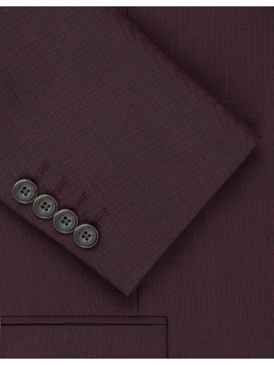 Pako Lorente Pako Lorente Garnitur P24WP-4G-008 Bordowy Super Slim Fit