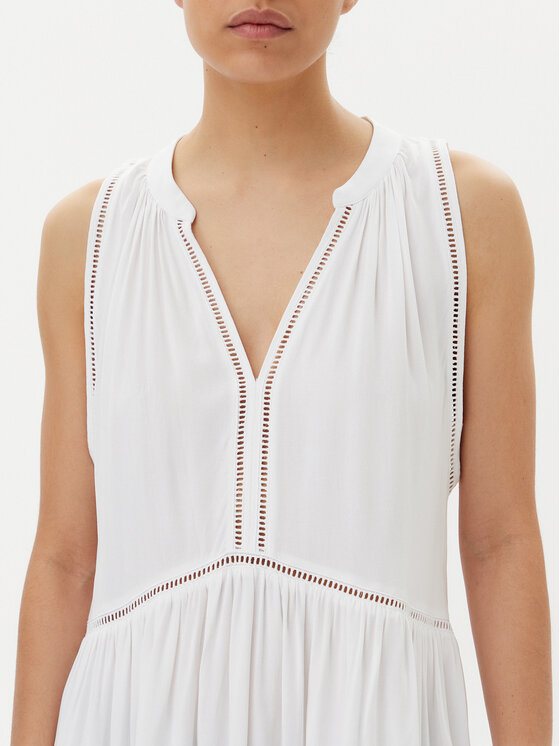Seafolly Seafolly Rochie de vară Beach Basics 52931-DR Alb Regular Fit