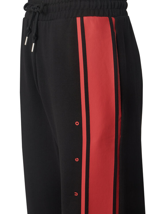 HUGO HUGO Donji dio trenerke Demsipant 50563789 Crna Relaxed Fit